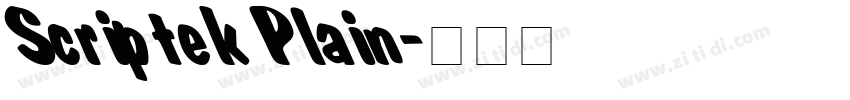 Scriptek Plain字体转换